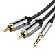 3.5mm Male to 2x RCA Male Audio Cable 1.5m Vention BCFBG Black