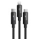 3 viename USB į USB-C / Lightning / Micro USB laidas, Mcdodo CA-5790, 3.5 A, 1.2 m (juodas)