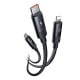 3 viename USB į USB-C / Lightning / Micro USB laidas, Mcdodo CA-5790, 3.5 A, 1.2 m (juodas)