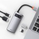 4in1 Baseus Metal Gleam Series Hub, USB-C to USB 3.0 + USB 2.0 + HDMI + USB-C PD