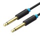 6.35mm TS Audio Cable 1.5m Vention BAABG Black