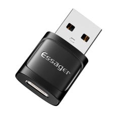 Adapteris OTG USB-C lizdas su USB 3.0 vyrišku Essager (juodas)