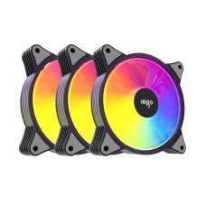 Computer Fan Kit 3in1 Aigo AR12 ARGB 120x120 - Black