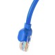 Apvalus kabelis Baseus Ethernet RJ45, Cat.6, 1m (mėlynas)