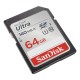 Atminties kortelė SANDISK ULTRA SDXC 64GB 140MB/s UHS-I Class 10 (SDSDUNB-064G-GN6IN)