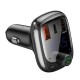 Automobilinis Bluetooth MP3 grotuvas Baseus T Shaped S-13 Black OS