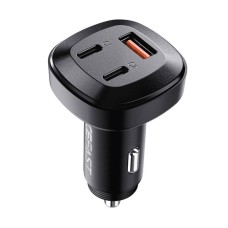 Car Charger Acefast B3, 66W, 2x USB-C + USB (black)