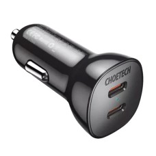 Automobilinis įkroviklis Choetech TC0008 40W 2x USB-C