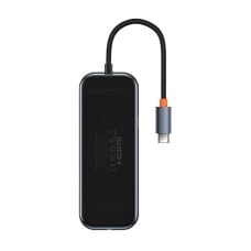 Baseus 8 az 1-ben Hub USB-C – HDMI + 2xUSB + PD + SD/TF + RJ45 (sötétszürke)