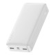 Baseus Bipow Powerbank, 20 000 mAh, 15 W (balta)