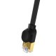 Baseus Cat 7 UTP Ethernet RJ45 kabelis plokščias 0.5 m juodas