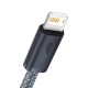 Baseus Dynamic Series kabelis USB - Lightning 2.4A 1m pilkas