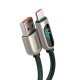 Baseus Display cable USB - USB-C 66W 1m - Green