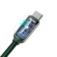 Baseus Display cable USB - USB-C 66W 1m - Green