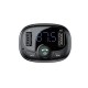 Baseus FM Modulator Type T Bluetooth 2xUSB microSD - Black