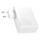 Baseus GaN2 Pro Quick Travel Charger 2x USB + 2x USB-C, 100W, EU (white)