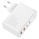 Baseus GaN2 Pro Quick Travel Charger 2x USB + 2x USB-C, 100W, EU (white)