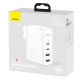 Baseus GaN2 Pro Quick Travel Charger 2x USB + 2x USB-C, 100W, EU (white)