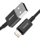 Baseus Superior Series USB - Lightning laidas 2.4A 2m - Juodas