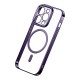 Baseus Glitter Magnetic Case for iPhone 14 Pro + Tempered Glass + Cleaning Kit - Purple