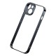 Baseus Glitter Transparent Case and Tempered Glass set for iPhone 14 Plus (black)