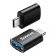 Baseus Ingenuity USB-C – USB-A OTG adapteris Juodas