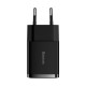 Baseus compact fast charger 2x USB 10.5W - Black