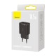 Baseus compact fast charger 2x USB 10.5W - Black