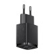 Baseus compact fast charger 2x USB 10.5W - Black