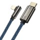 Baseus Legend Series Lightning Angled to USB-C Cable PD 20W 2m - Blue