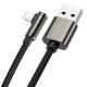 Baseus USB - Lightning kabelis Legend Series 2.4A 2m - Juodas