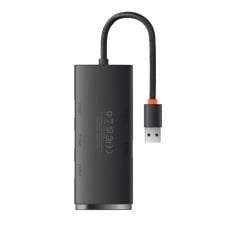 Baseus Lite serijos šakotuvas 4in1 USB  - 4x USB 3.0 25cm – juodas