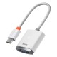 Baseus Lite serijos HDMI - VGA adapteris – baltas