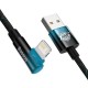 Baseus MVP 2 USB - Lightning kabelis 20W 1m - Juodai Mėlynas