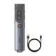 Baseus Orange Dot Multifunctional remote control for presentation, with a red laser pointer - gray