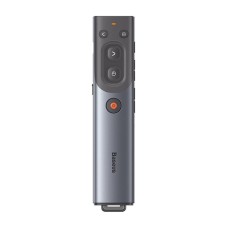 Baseus Orange Dot Multifunctional remote control for presentation, with a red laser pointer - gray