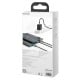 Baseus Rapid serijos 3-in-1 kabelis USB-C skirtas M + L + T 20W 1.5 m juodas