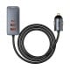 Baseus Share Together car charger with extension cord 3x USB USB-C 120W - Gray