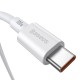 Baseus Superior serijos USB-C - USB-C kabelis 100W 1m baltas