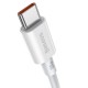 Baseus Superior serijos USB-C - USB-C kabelis 100W 1m baltas