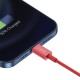 Baseus Superior serijos USB į iPhone laidas, 2.4A, 1m - raudonas