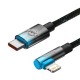 Baseus USB-C prie Lightning MVP 20W 1 m kabelis (juodai mėlynas)