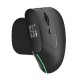 Wireless Ergonomic Mouse Delux MV6 DB BT+2.4G (black)