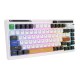 Wireless mechanical keyboard Royal Kludge KZZI K75 pro RGB, Moment Switch (black and white)