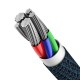 Baseus High Density Braided Cable Type-C to Lightning PD 20W 2m - Blue