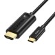 Choetech CH0019 USB-C į HDMI laidas, 1.8 m (juodas)