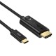 Choetech CH0019 USB-C į HDMI laidas, 1.8 m (juodas)