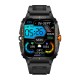 Colmi P76 smartwatch (black and orange)