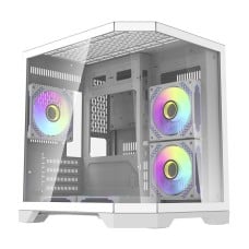 Darflash FT350 computer case + 5 aRGB fans (white)