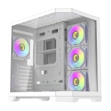 Darflash FT418 PRO computer case + 7 aRGB fans (white)